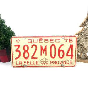 Plaque d'immatriculation "VINTAGE" Québec année 1976 Jeux Olympiques